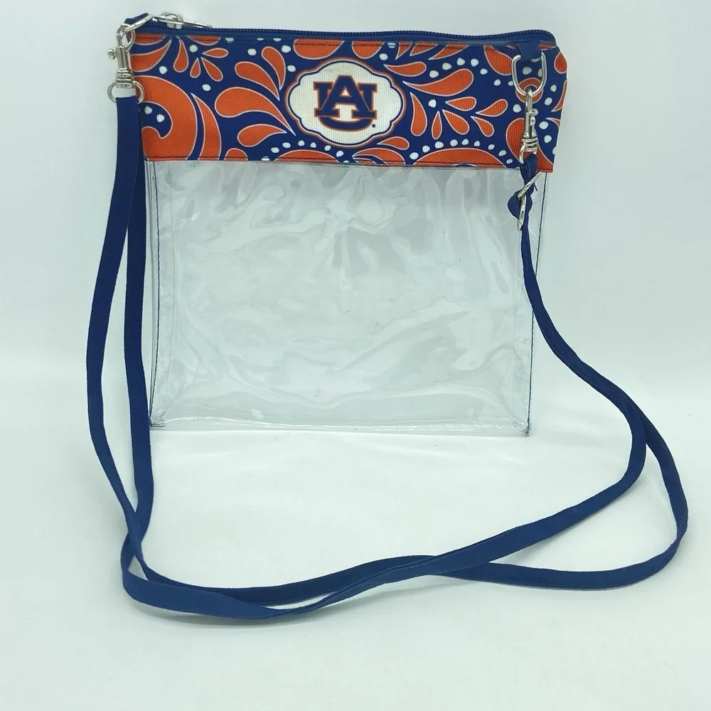 Auburn Tigers AU Clear Stadium Crossbody Bag Gameday Fandom Safety Compliant